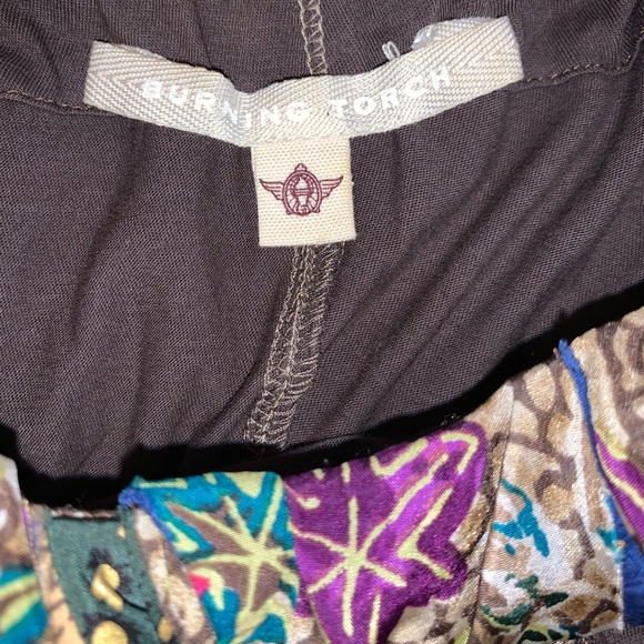 Burning Torch Tank With Colorful Neckline - Picture 3 of 16